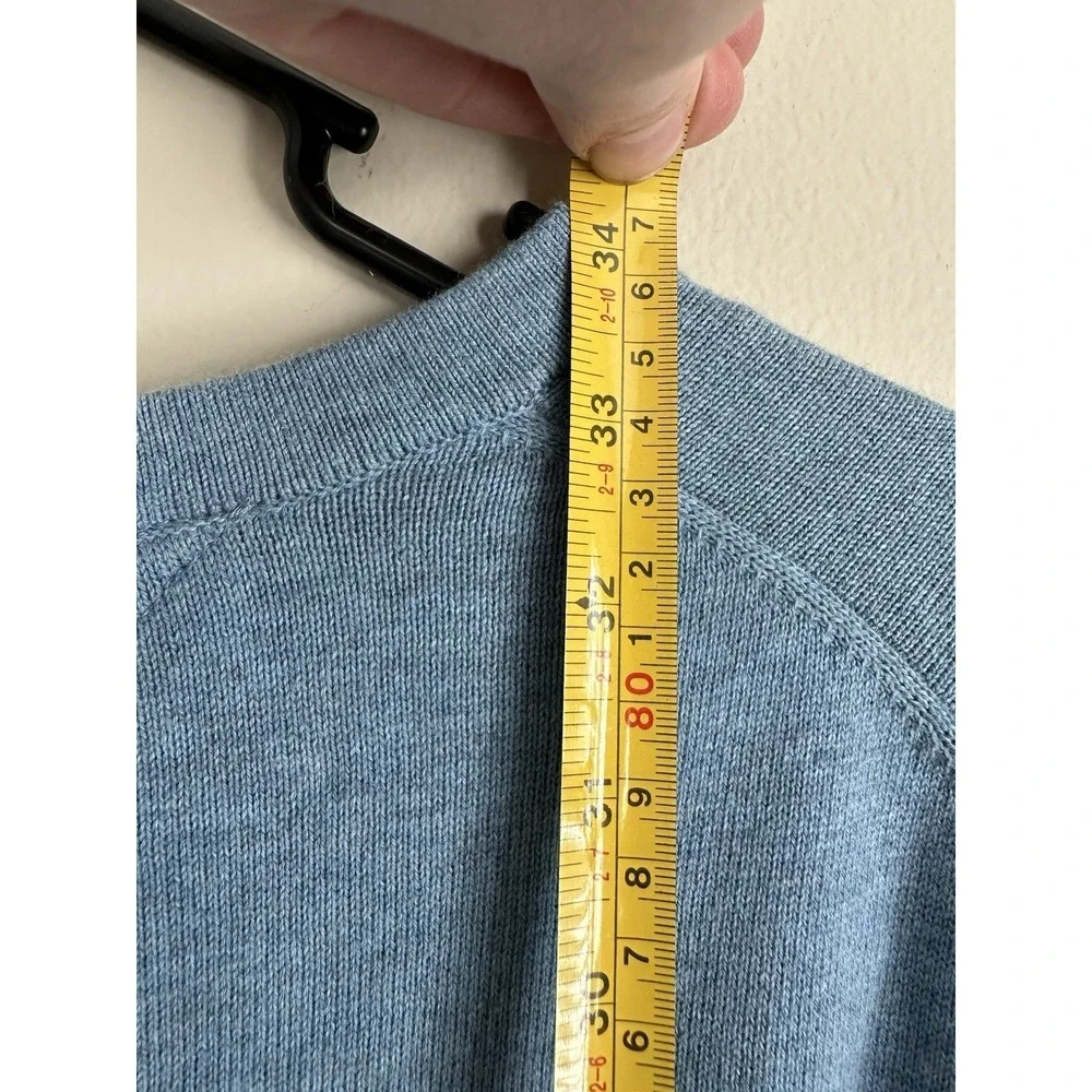 Tommy Hilfiger 3XL Premium Pima Cotton V-Neck Light Blue Sweater Big & Tall